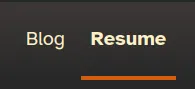 Picture of my navigation link to the résumé page